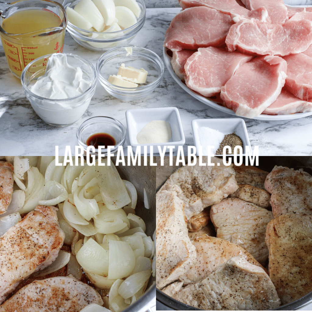 Large Family Instant Pot Sour Cream Pork Chops