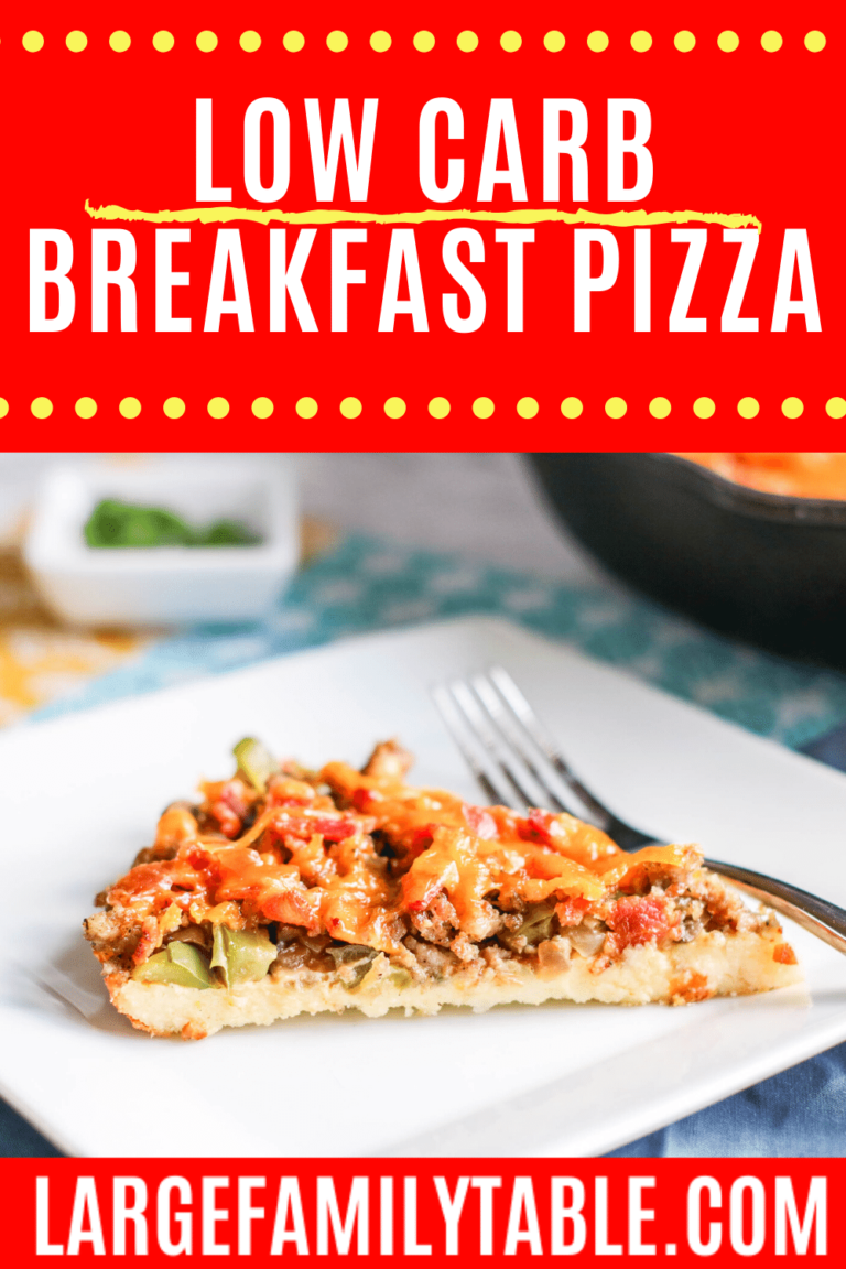 Homemade Breakfast Pizza – Low Carb