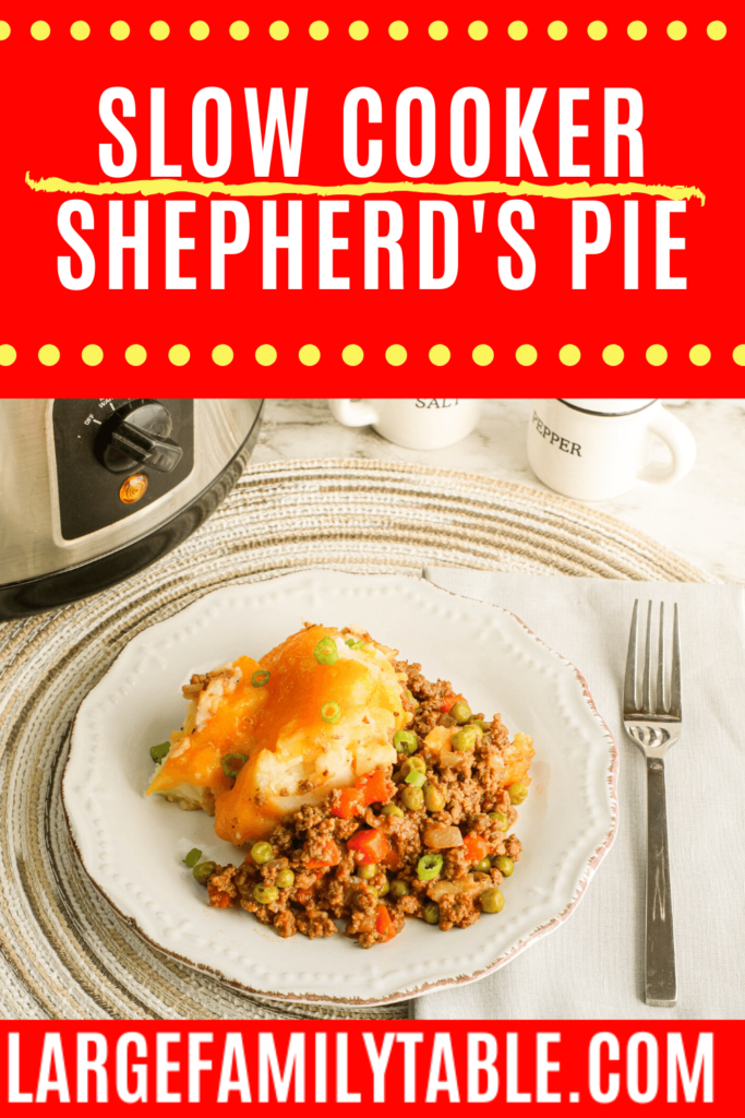 Large Family Slow Cooker Shepherd’s Pie Recipe