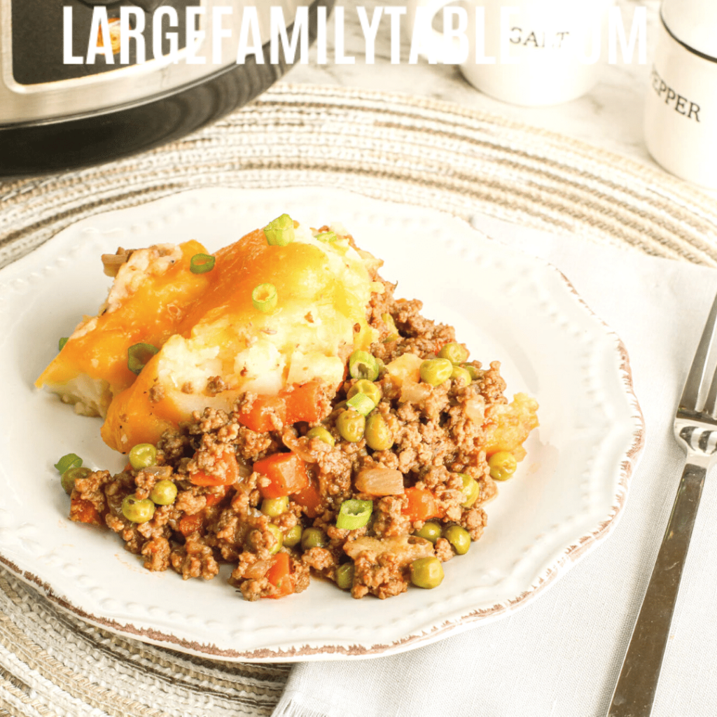 Large Family Slow Cooker Shepherd’s Pie Recipe