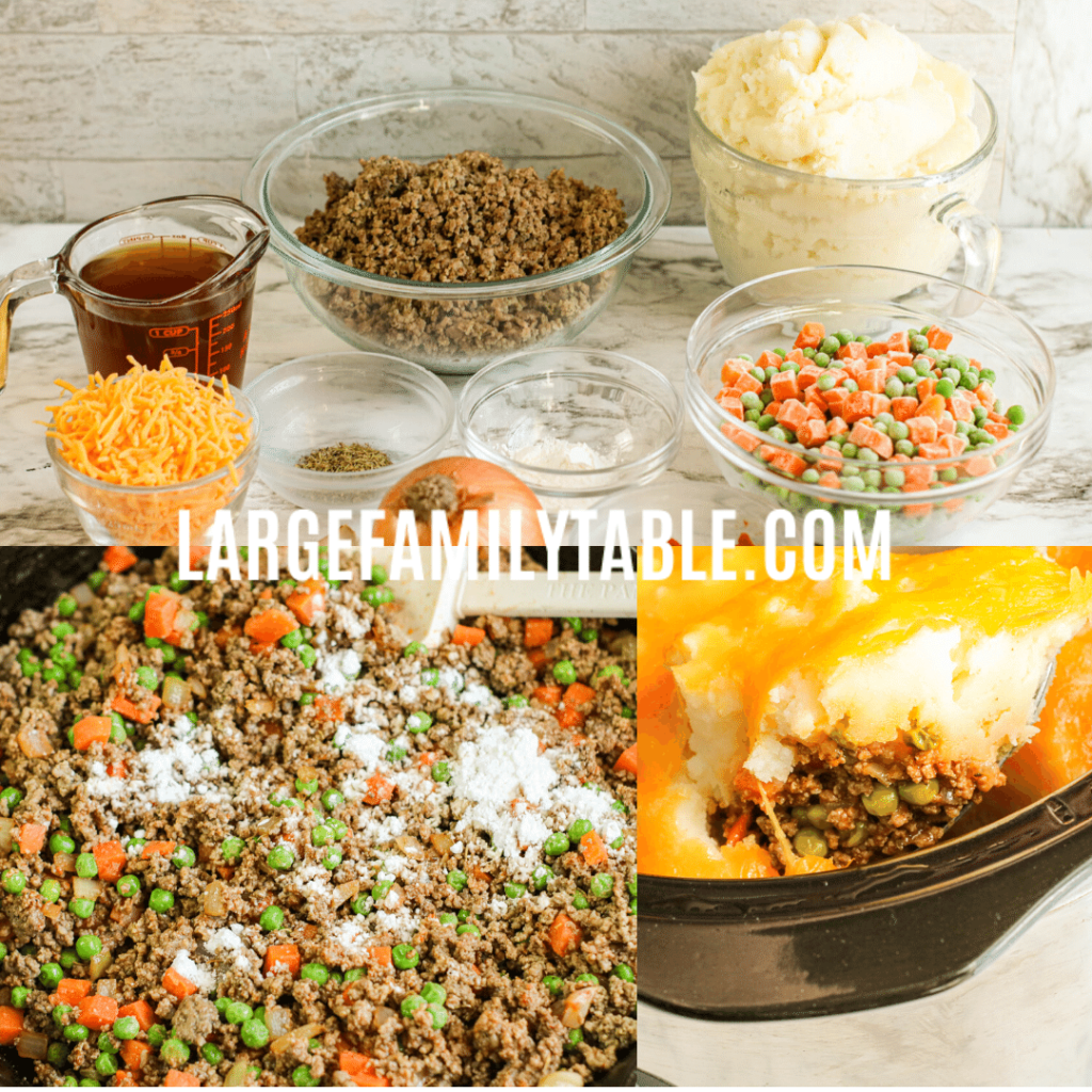 Large Family Slow Cooker Shepherd’s Pie Recipe