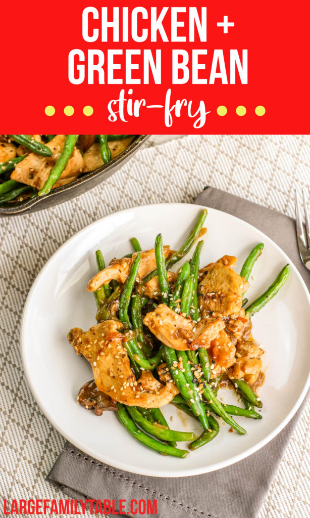 Chicken and Green Bean Stir-fry | Large Family Casserole, Dairy Free