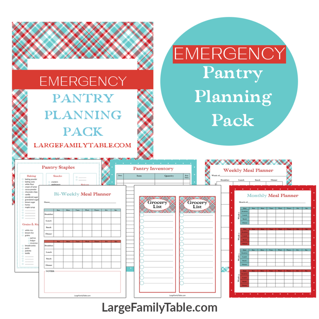 Emergency Pantry Planning Pack