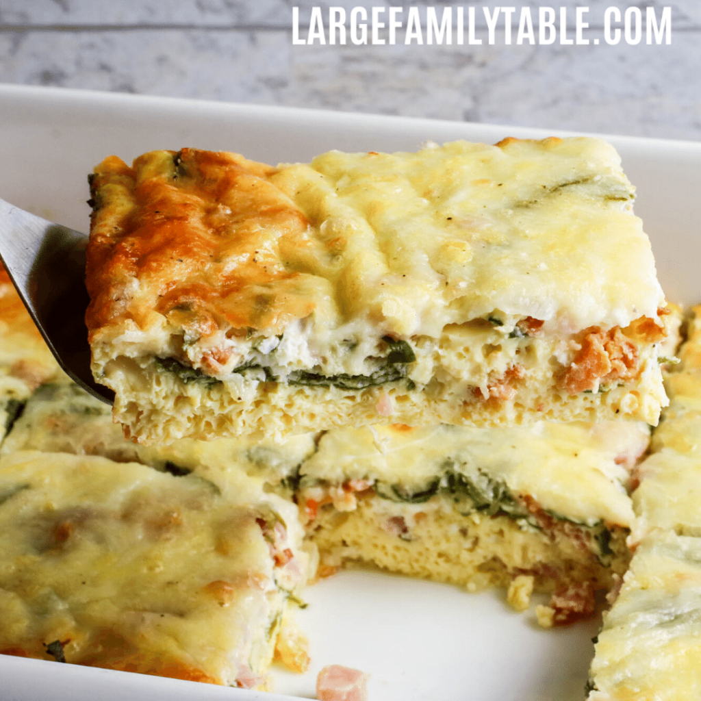 Healthy Ham & Spinach Breakfast Casserole ...