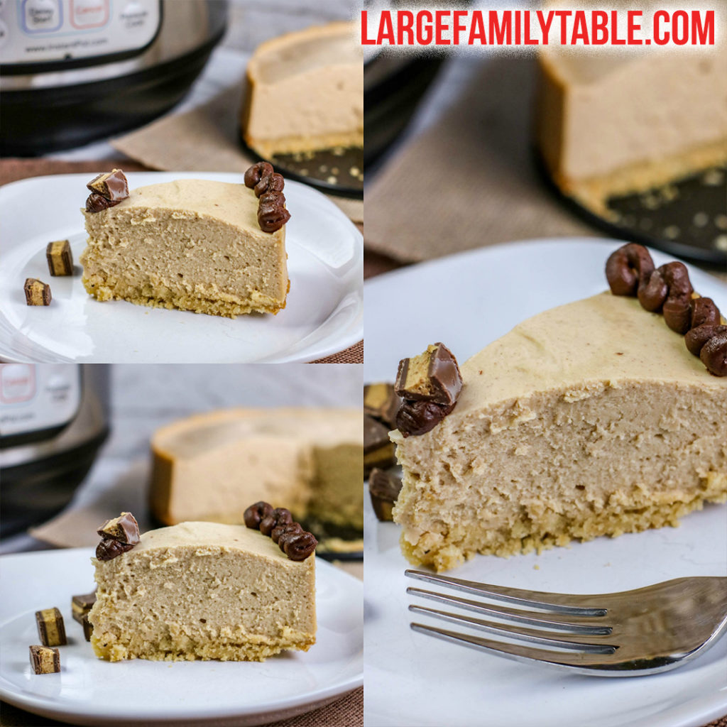 Instant Pot Peanut Butter Cheesecake | Large Family Low Carb