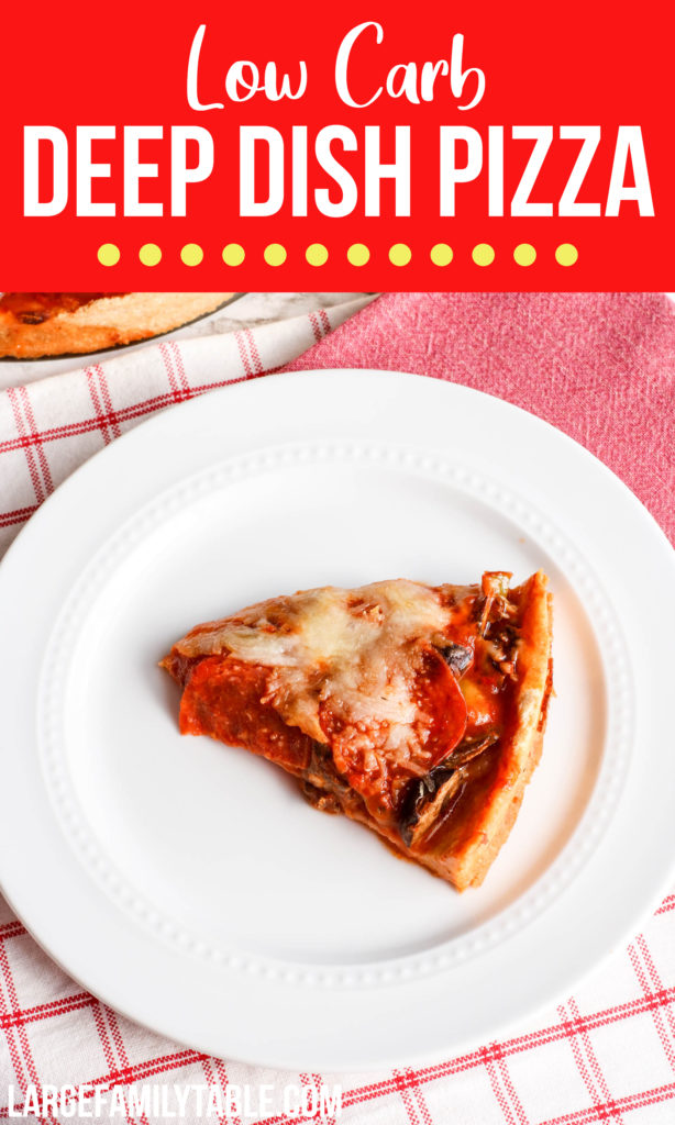 Low Carb Deep Dish Pizza | Large Family Pizza Night