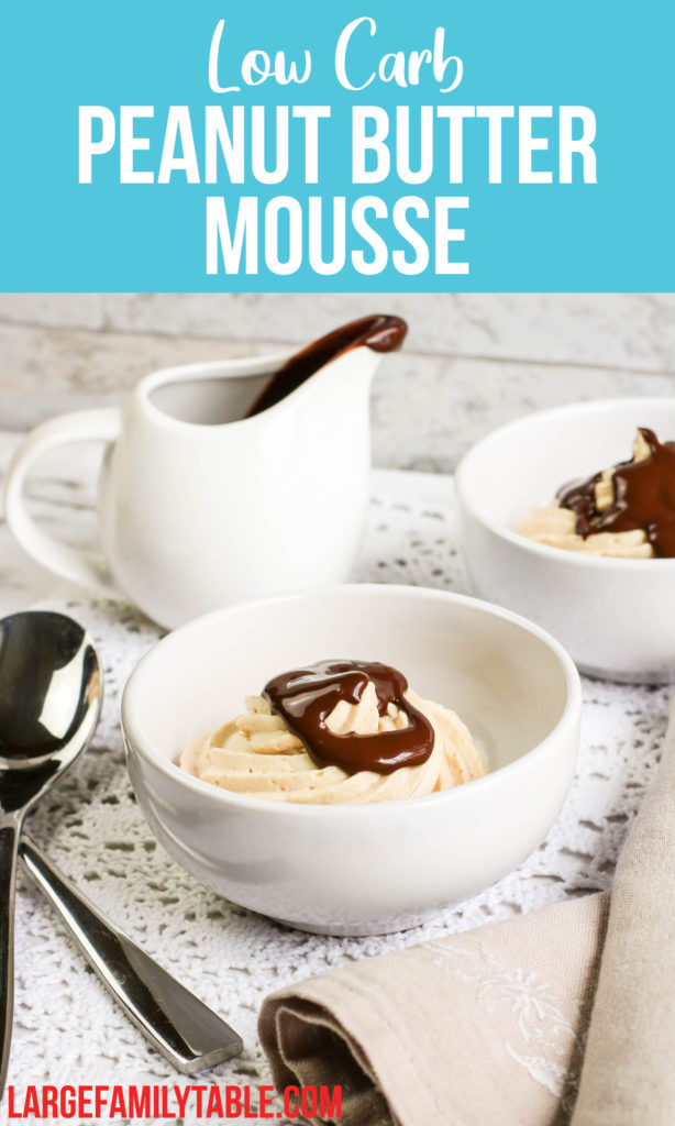 Low Carb Peanut Butter Mousse | THM S, Gluten Free, Sugar Free