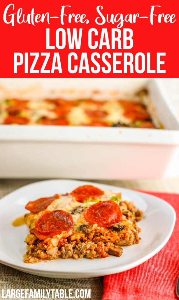 Low Carb Pizza Casserole | THM-S, Gluten-Free, Sugar-Free