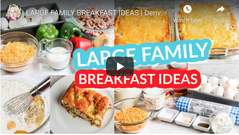 LARGE FAMILY BREAKFAST IDEAS  | DENVER OMELETTE CASSEROLE & BISCUITS & GRAVY CASSEROLE