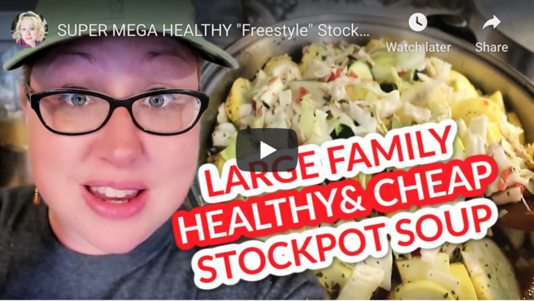 Large Family Healthy & Cheap Stockpot Soup