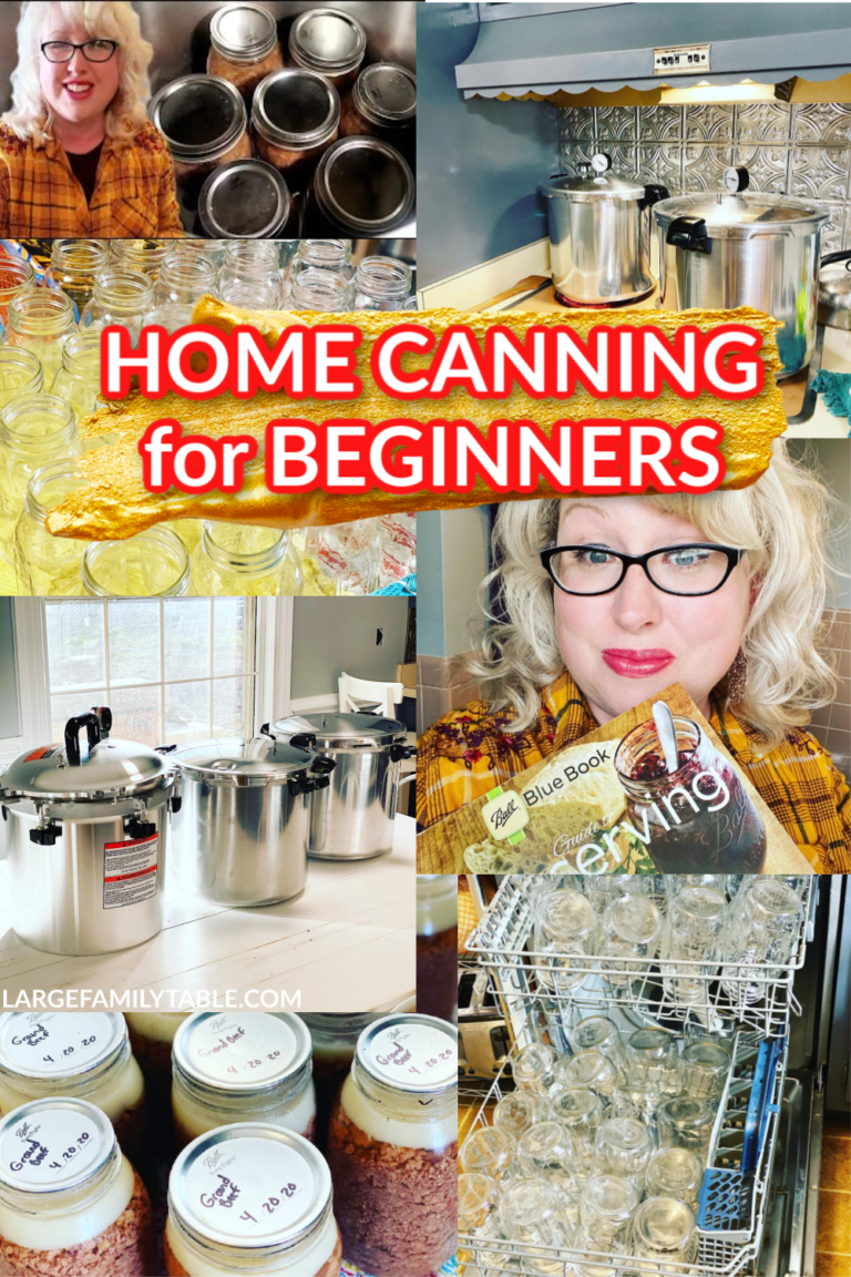 HOME CANNING FOR BEGINNERS | Plus, Home Canning Meat in the Pressure Canner for the First Time!
