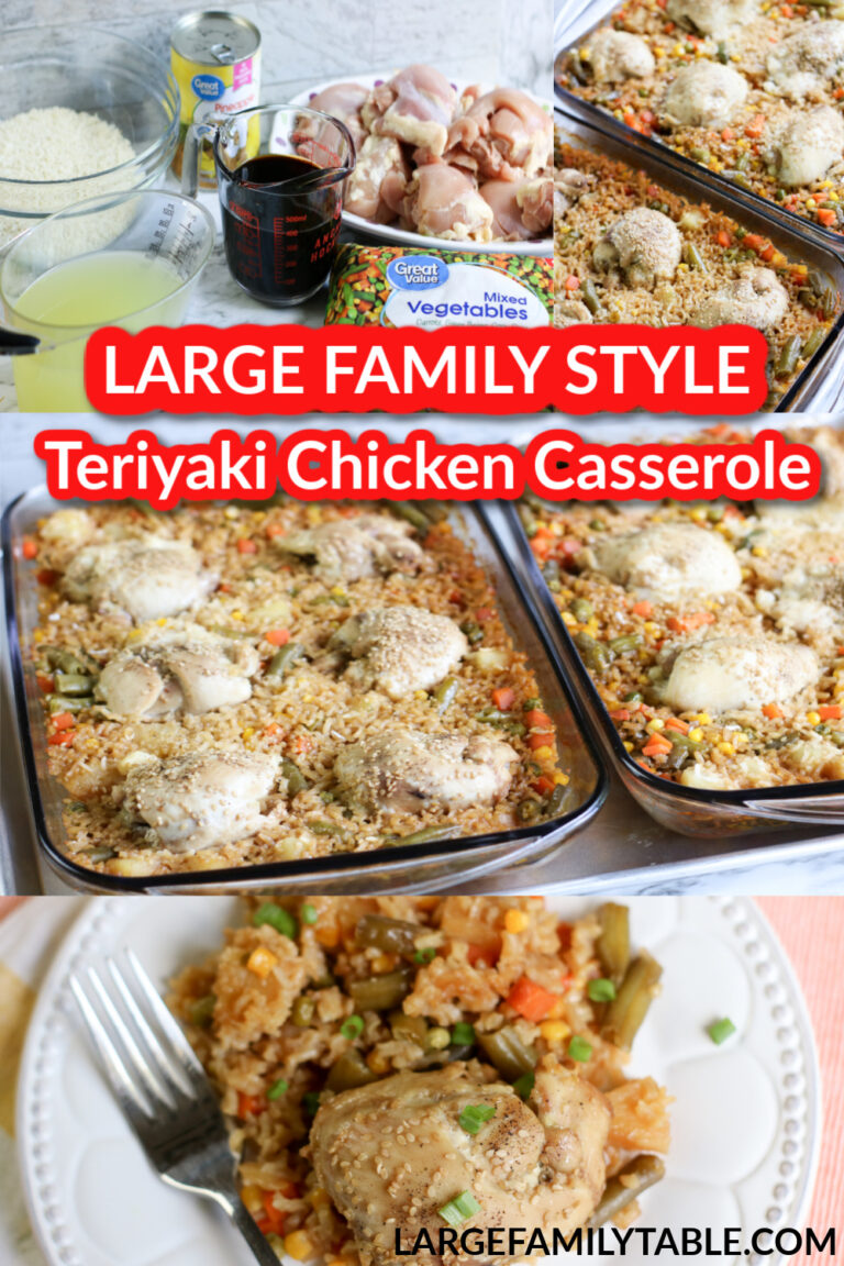 Teriyaki Chicken Casserole | Large Family Recipes - Large Family Table
