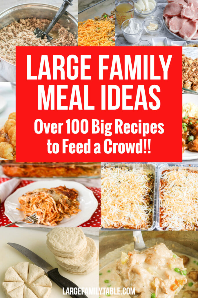 Large deals family meals