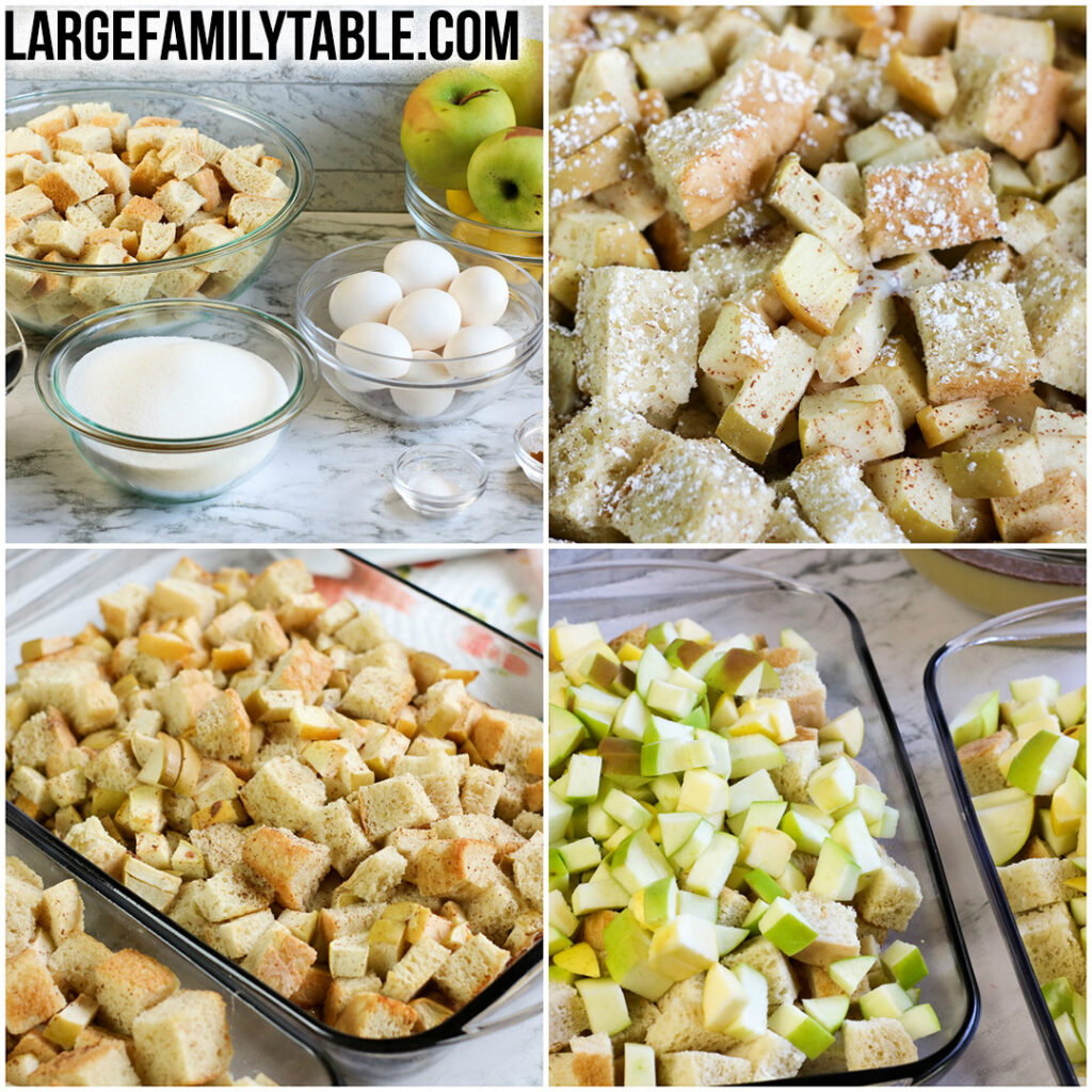 Apple French Toast Casserole | Breakfast Ideas for a Large Family