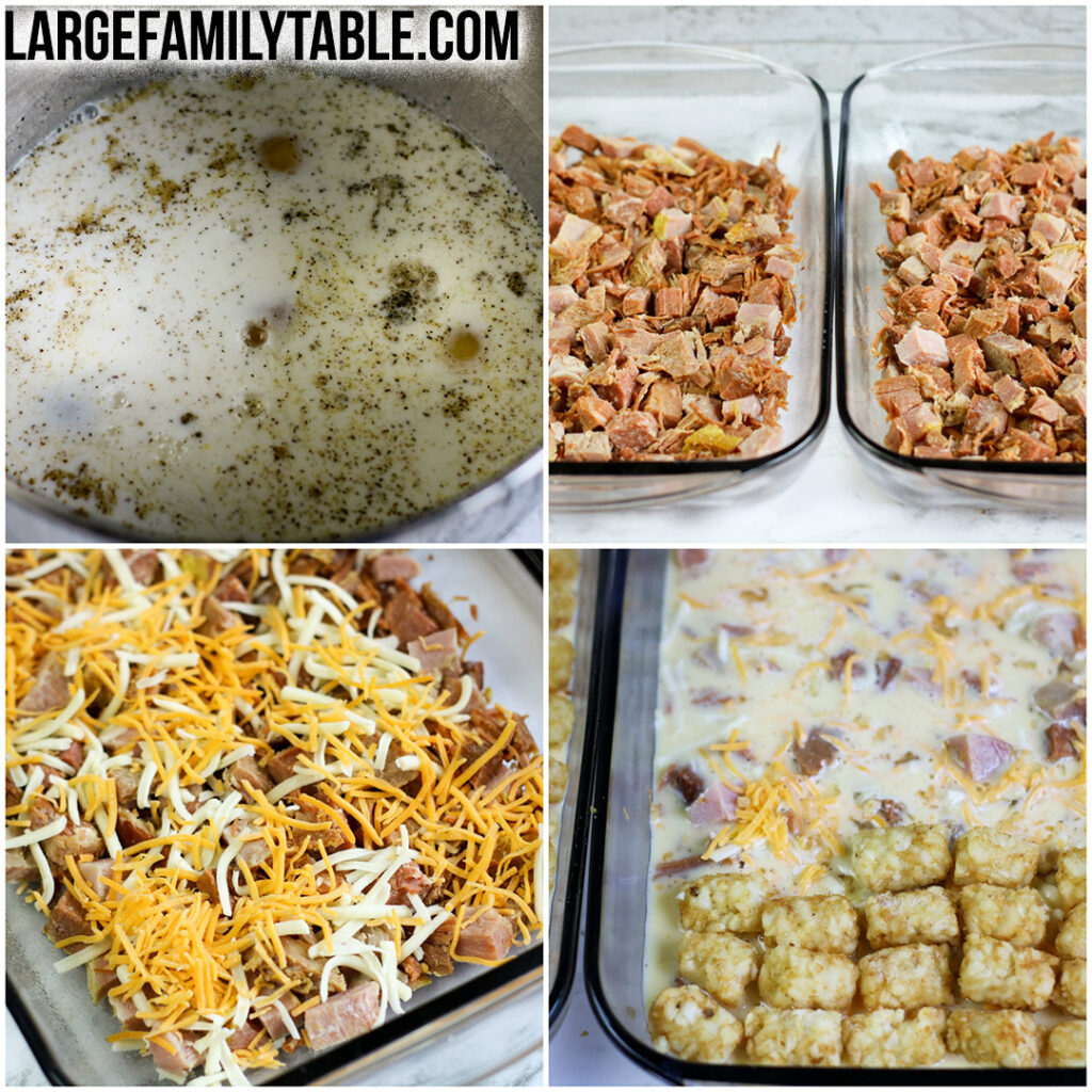 Breakfast Tater Tot Casserole | Large Family Breakfast Ideas