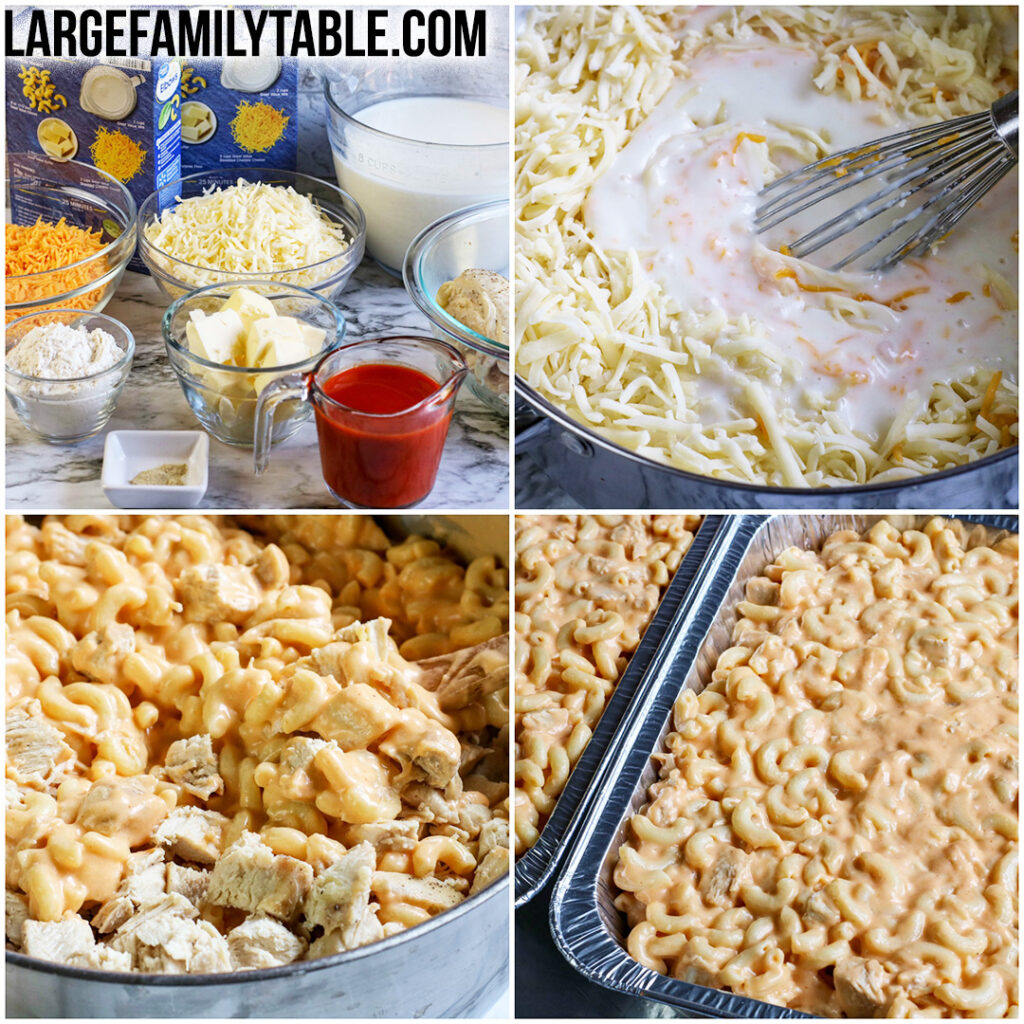  Large Family Freezer Meal Buffalo Chicken Macaroni Casserole Dinner Recipe 