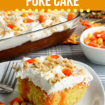 Candy Corn Poke Cake