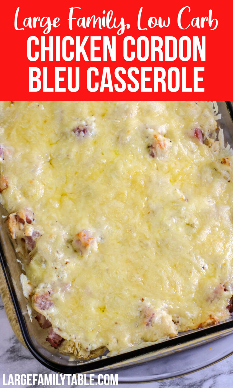 Low Carb Chicken Cordon Bleu Casserole