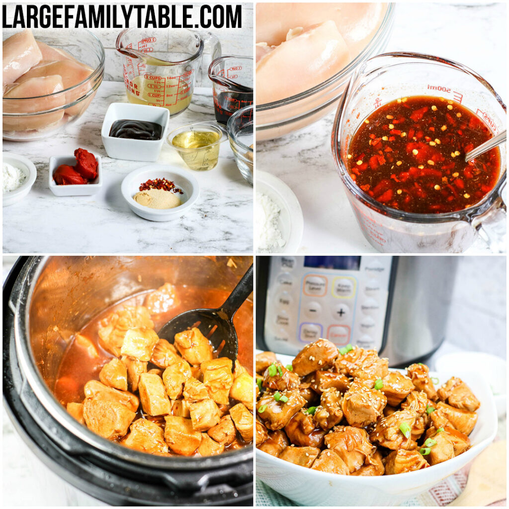 Instant Pot General Tso's Chicken | Large Family Table Meals, Dairy Free