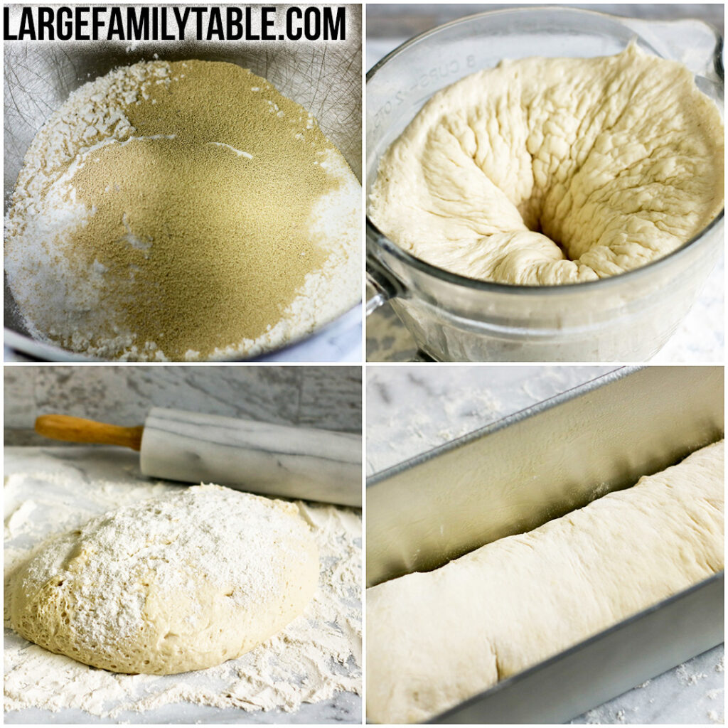 Homemade White Bread | Large Family Table Baking