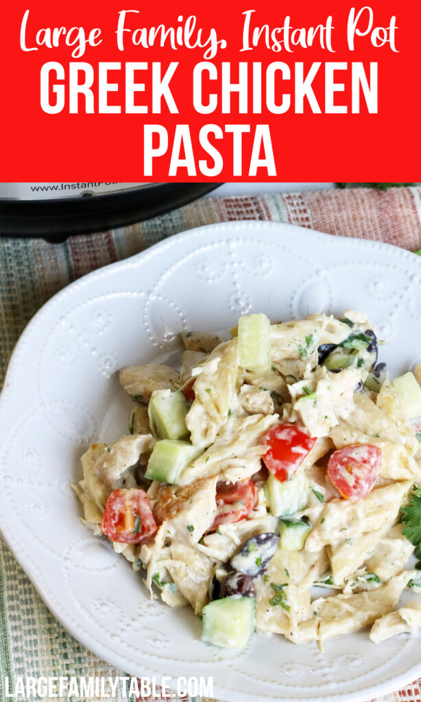 Instant Pot Greek Chicken Pasta