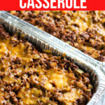 Low Carb Chili Dog Casserole