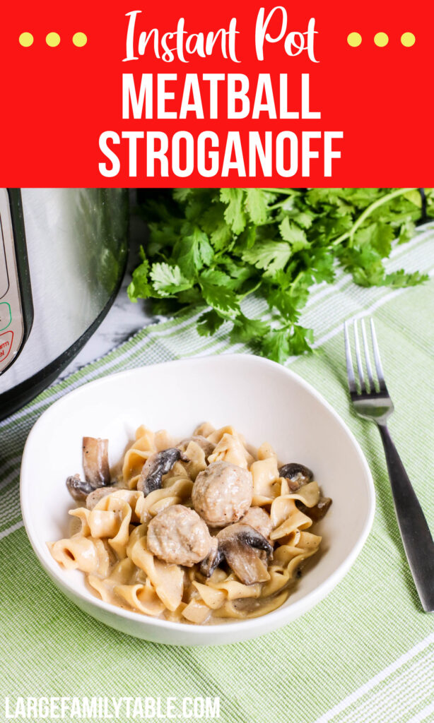 Instant Pot Meatball Stroganoff 