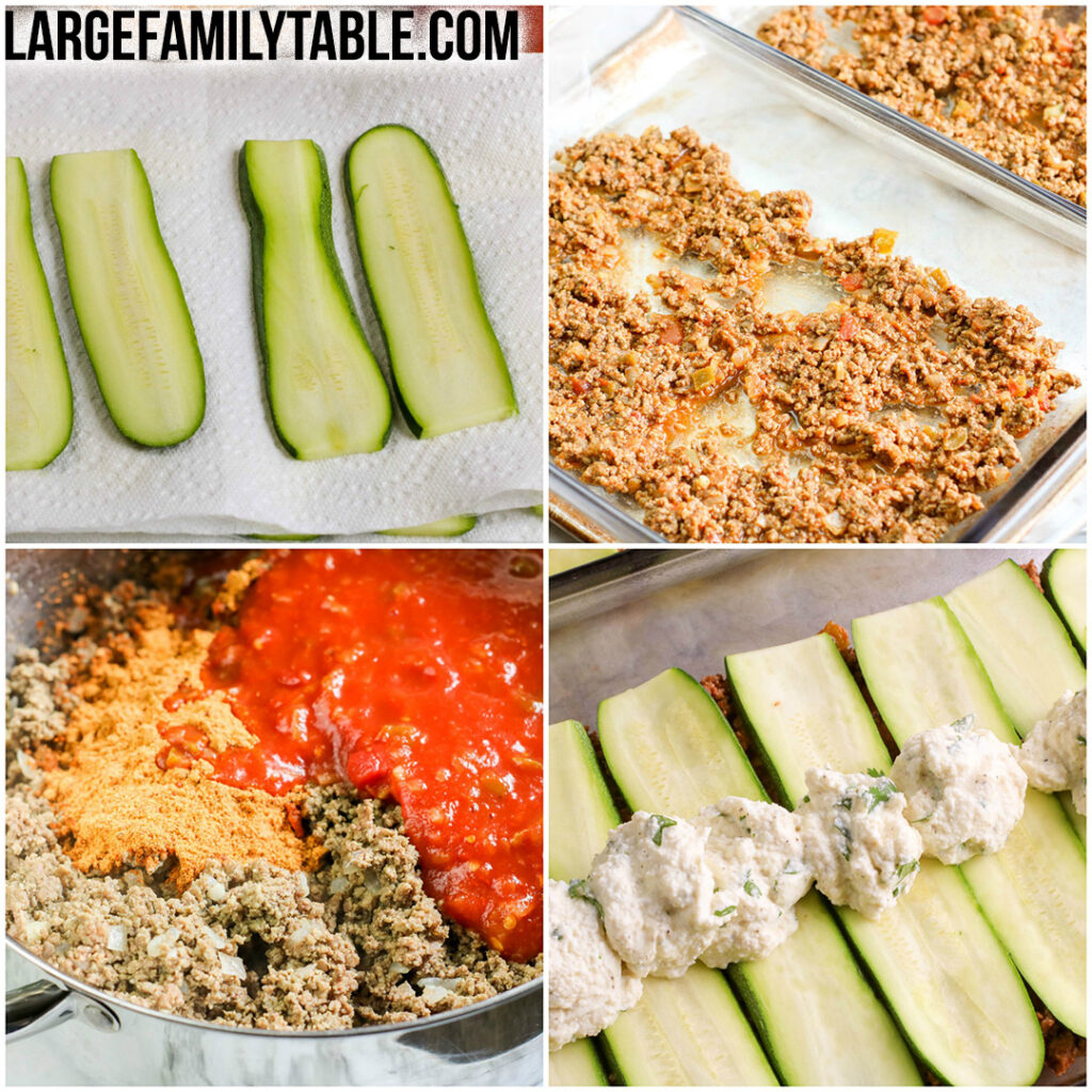 Big Family Southwestern Zucchini Lasagna | Large Family Table Dinner