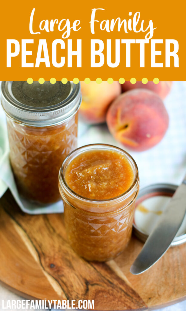 Large Family Slow Cooker Homemade Peach Butter Recipe