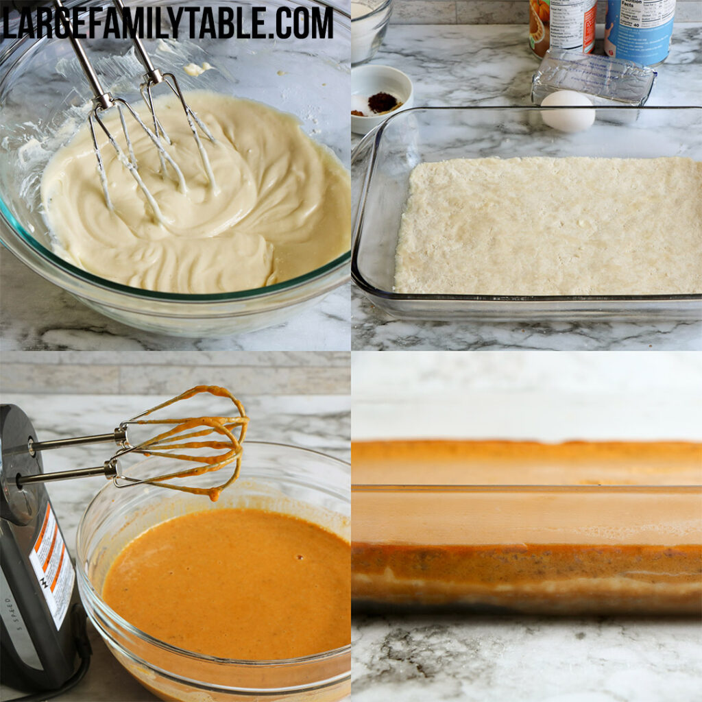 Pumpkin Cheesecake Bars | Large Family Fall Desserts