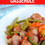 Large Family Low Carb Sausage and Peppers Casserole I Dairy Free