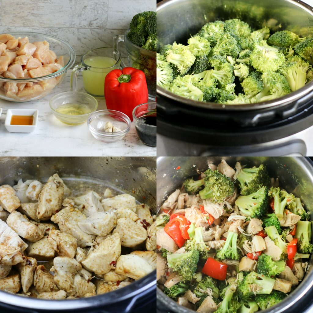 Instant Pot Low Carb Spicy Garlic Chicken and Broccoli | Large Family Dinner