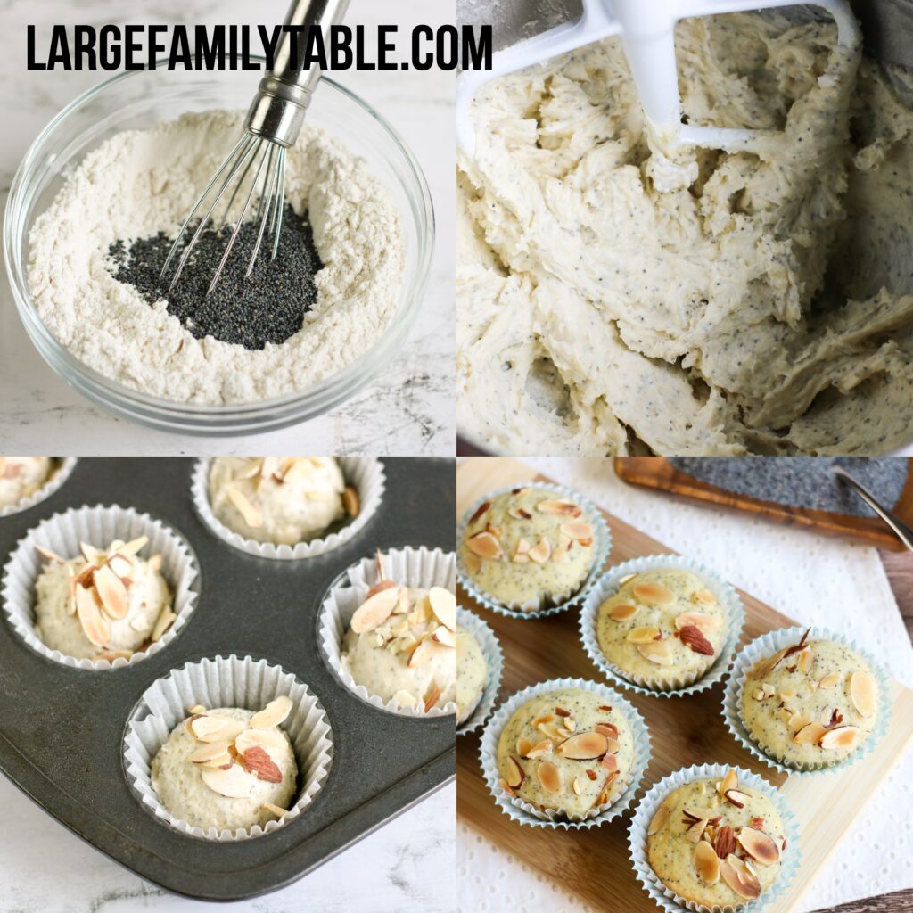 Almond Poppyseed Tea Muffins