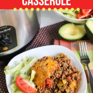 Large Family Low Carb Slow Cooker Beef Taco Casserole