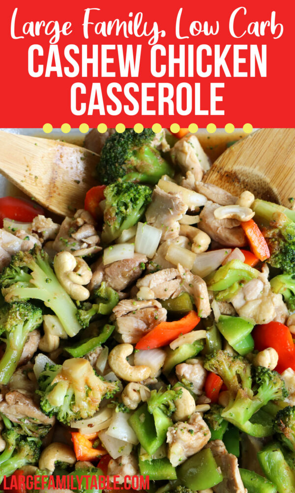 Large family low carb cashew chicken casserole dairy free recipes