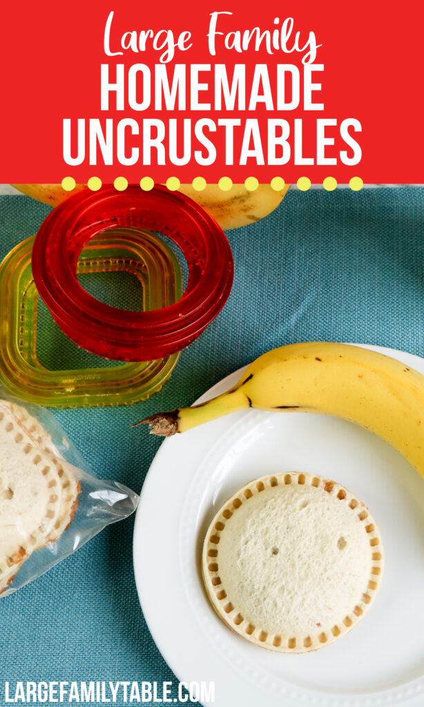 Make-Ahead Homemade Uncrustables Freezer Meal Lunches | Large Family Lunch