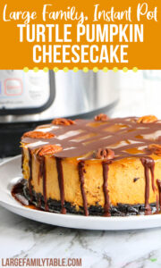 Instant Pot Turtle Pumpkin Cheesecake
