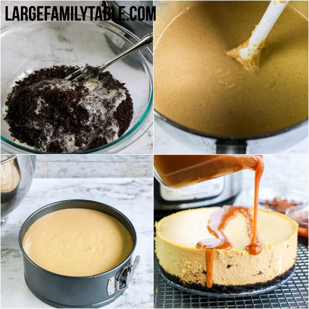  Large Family Instant Pot Turtle Pumpkin Cheesecake 