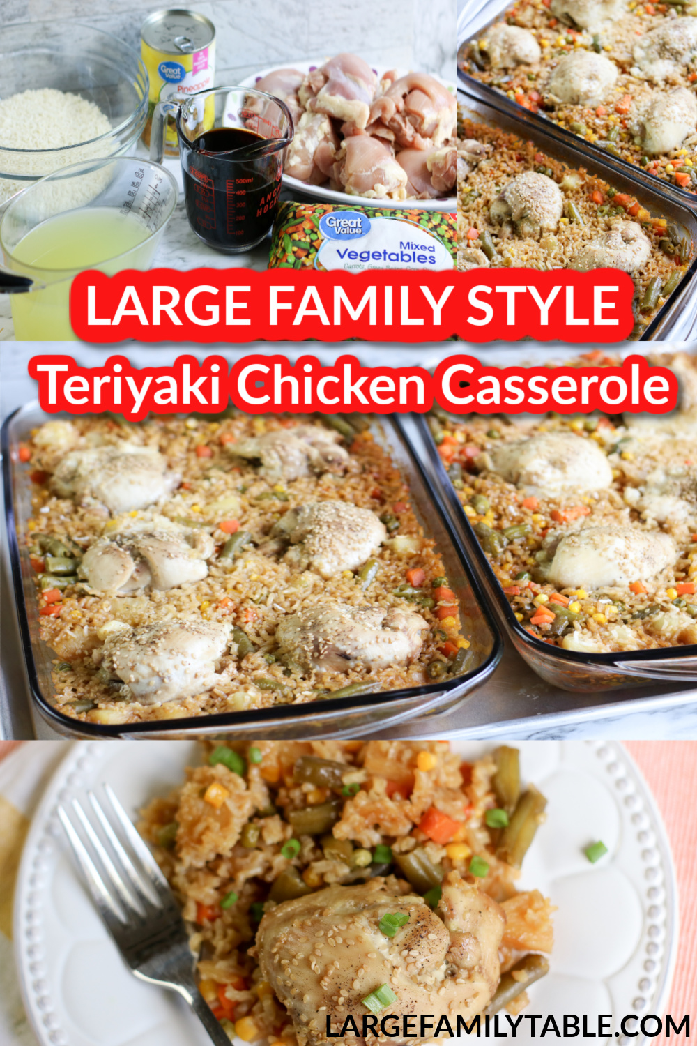 BIG LIST of Large Family Make-Ahead Chicken Dinners! - Large Family Table