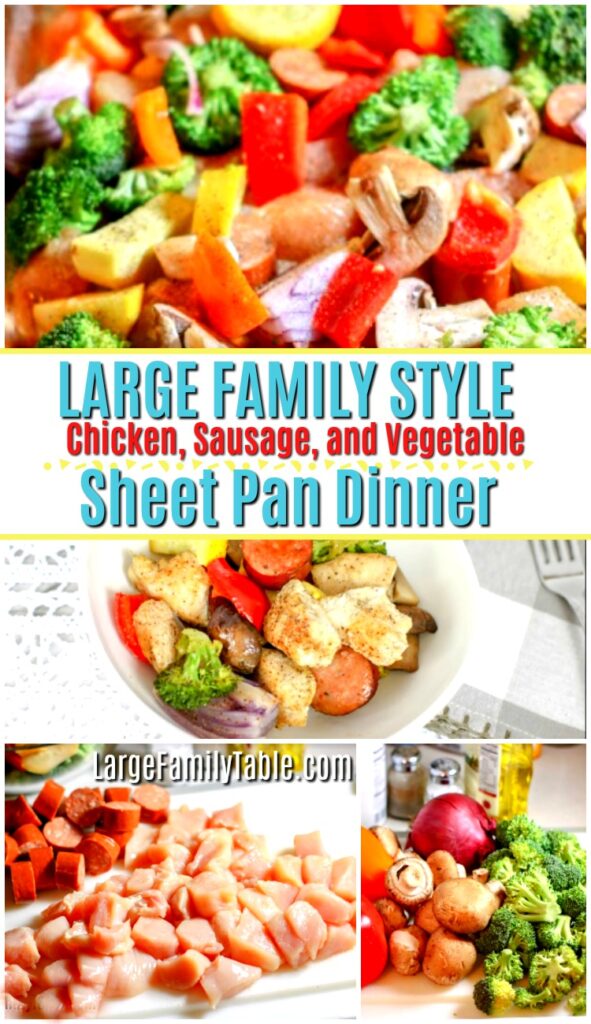 chicken sausage and vegetable sheet pan dinner