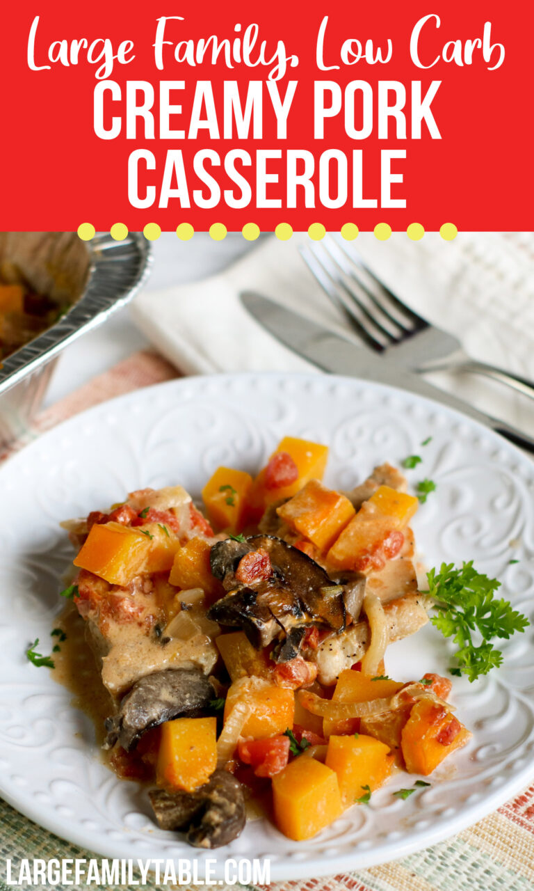 Low Carb Creamy Pork Casserole