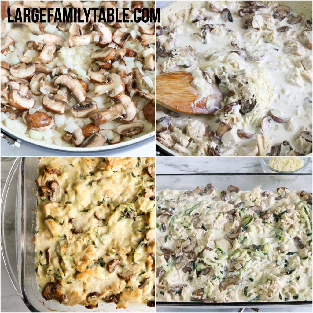  Large Family Low Carb Turkey Tetrazzini | Large Family Holiday Leftover Meal Ideas | Freezer Friendly