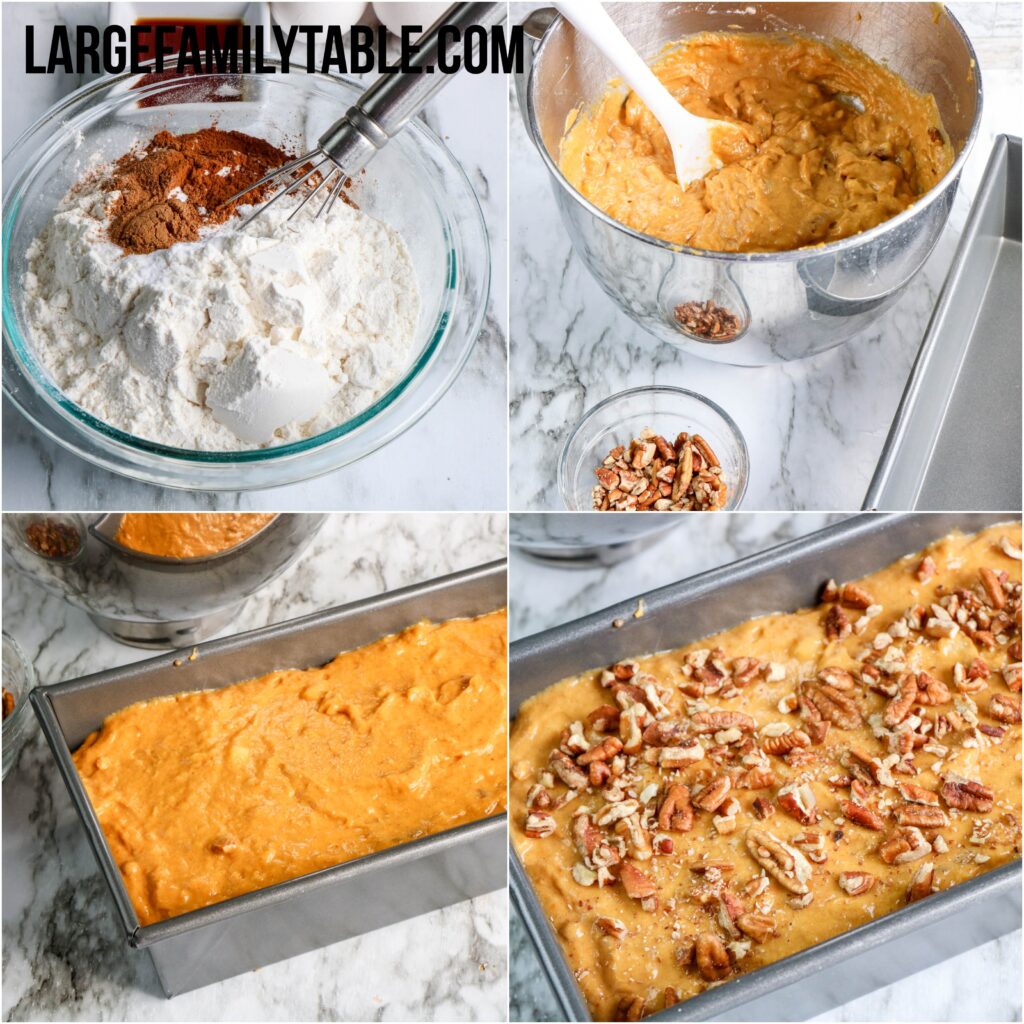 Pumpkin Banana Bread | Large Family Fall Baking, Dairy Free