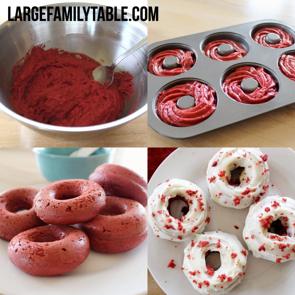 Large Family Red Velvet Donuts | Desserts for Large Families