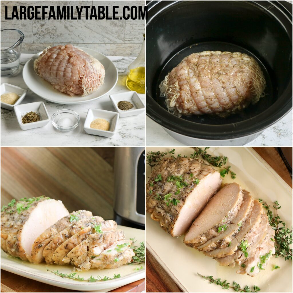 Slow Cooker Turkey Breast | Large Family Fall Meals