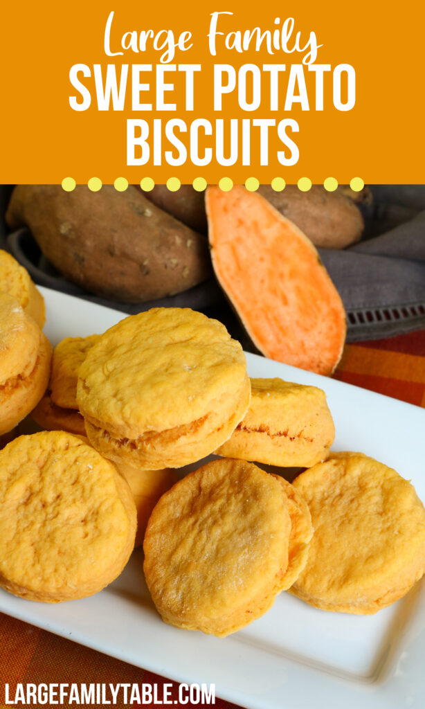 Sweet Potato Biscuits |Large Family Thanksgiving
