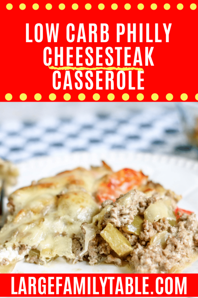 low carb philly cheesesteak casserole