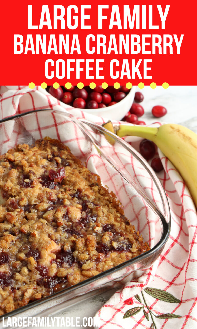 Banana Cranberry Coffee Cake