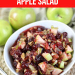 Large Family Cranberry Apple Salad | Sides for Large Families, Dairy Free