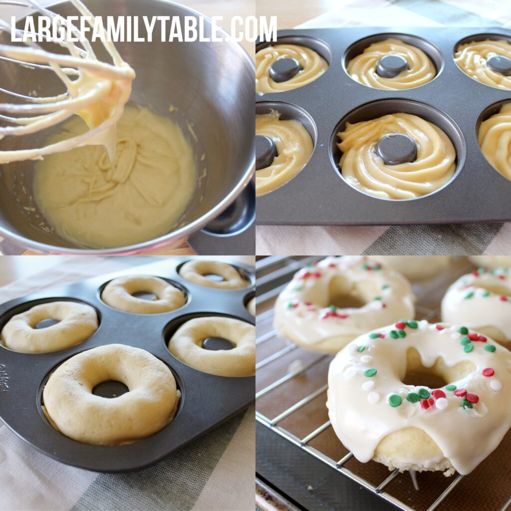 Large Family Egg Nog Donuts | Big Family Holiday Ideas!